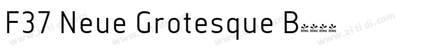 F37 Neue Grotesque B字体转换